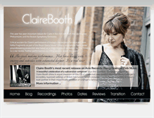 Tablet Screenshot of claire-booth.com